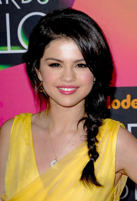 Selena Gomez Braided Hairstyle
