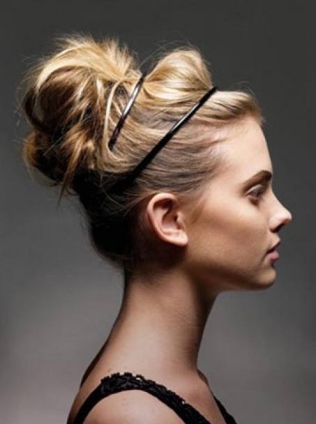 High Loose Bun Hairstyle High Loose Bun Hairstyle