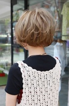 Back View of Short Korean Hairstyle