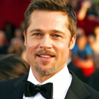 Brad Pitt faux hawk hairstyle