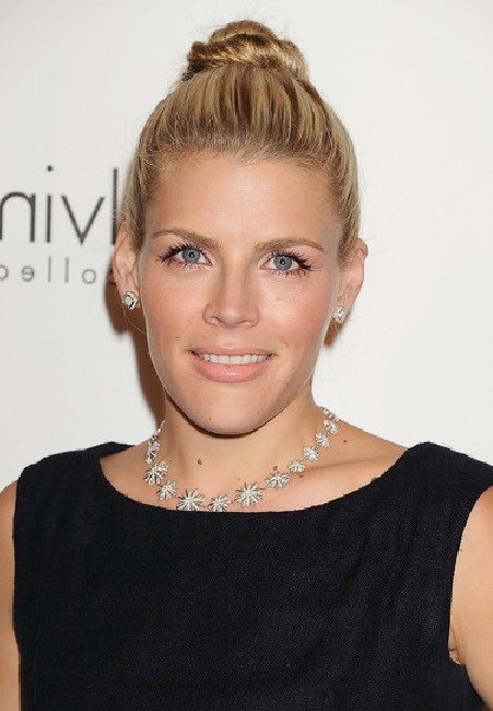 Busy Philipps Twisted Bun Updo