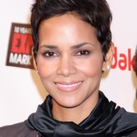 Halle Berry Messy Short Haircut