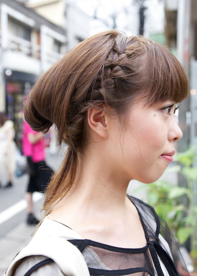 Japanese Girls Braided Hairstyle - Hairstyles Weekly