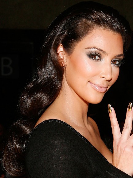 Kim Kardashian Retro Hairstyle