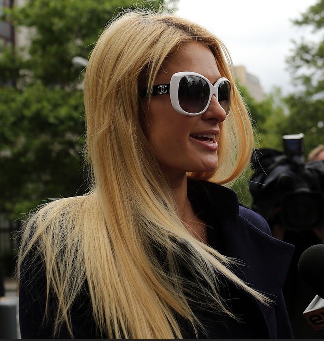 Paris Hilton Long Sleek Hairstyle