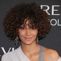 Halle Berry Short Curly Hairstyle