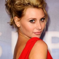Alyson Michalka Sexy Messy Loose Updo Hairstyle