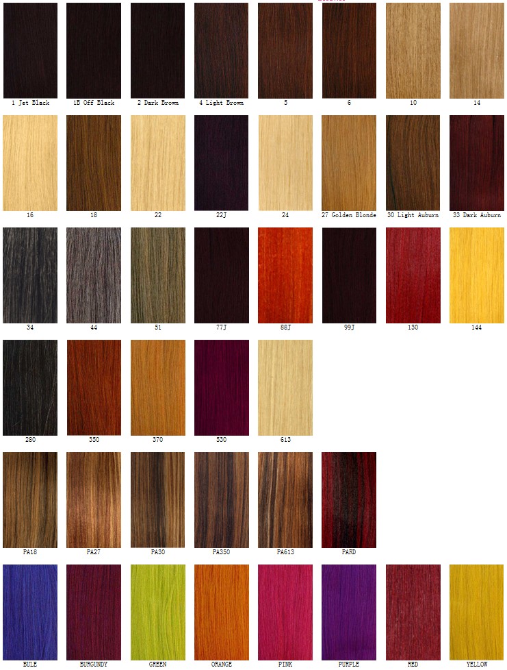 Two Tone Weave Color Chart