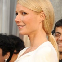 Beautiful Long Blonde Low Ponytail Hairstyle
