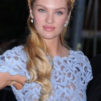 Candice Swanepoel Heidi Braided Updo 2013