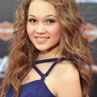 Cute Long Golden Brown Beachy Wavy Hairstyle for Girls