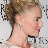 Kate Bosworth Braided French Twist Updo Hairstyle