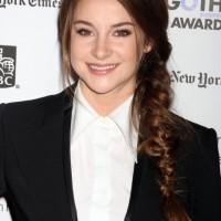 Long Sleek Hairstyle with Side Braid from Shailene Woodley