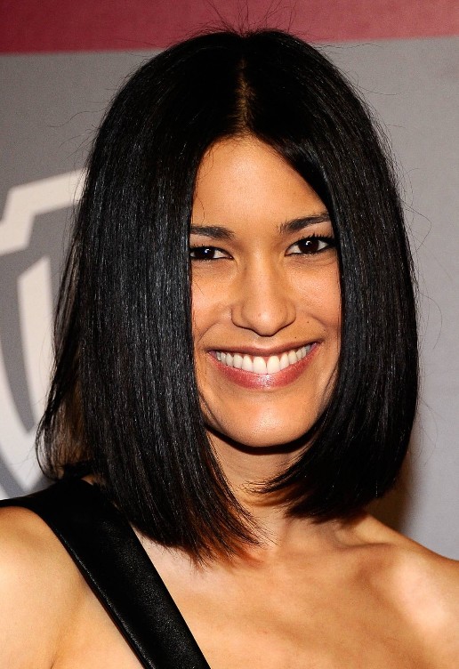 Long Blunt Black Bob Hairstyle Hairstyles Weekly Long Blunt Black Bob Hairstyle Hairstyles Weekly