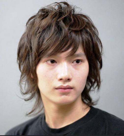 Messy Layered Asian Hairstyle for Men 2013 - 2014