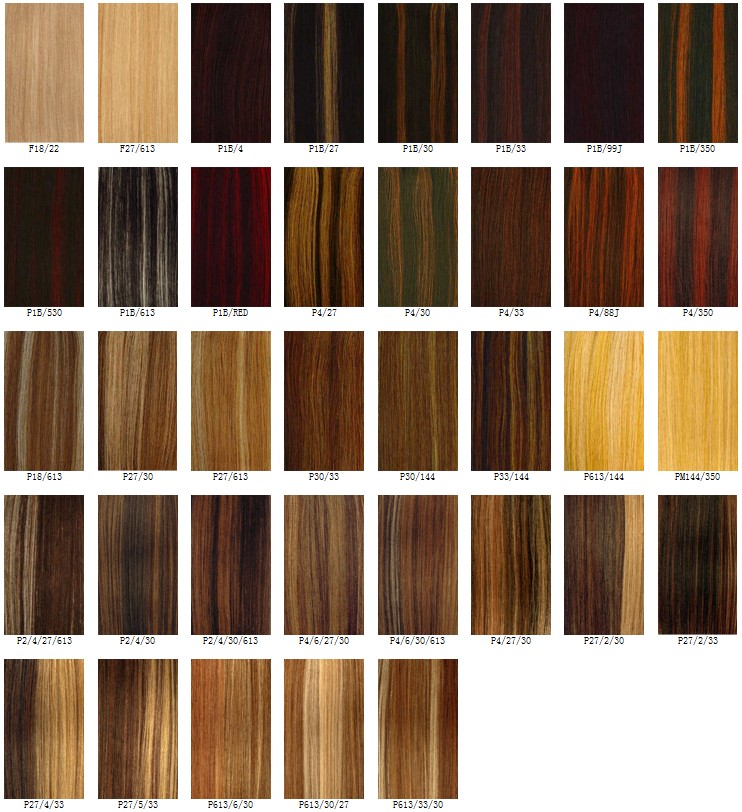 Brown Hair Shades Chart