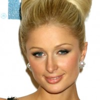 Paris Hilton Stylish Knot Hair Style