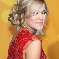2013 - 2014 Perfect Loose Low Bun Updo from Carrie Underwood