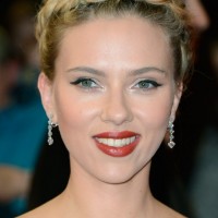 Scarlett Johansson Braided Updo for Prom