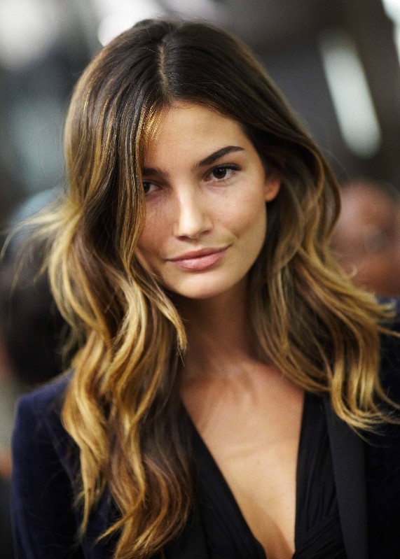Sexy ombre hair from Lily Aldridge