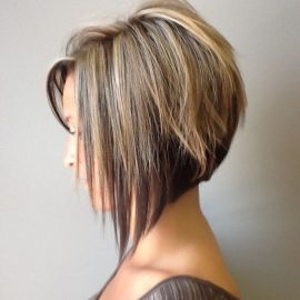 Side View of Graduated Bob Hairstyle - Trendy Bob Haircut for 2019