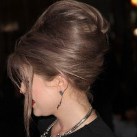 Side view of Bouffant hairstyle