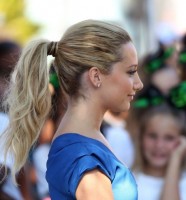 Ashley Tisdale Simple Wrapped Ponytail