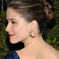 Sophia Bush Classic Bun Updo Hairstyles for Special Occasion