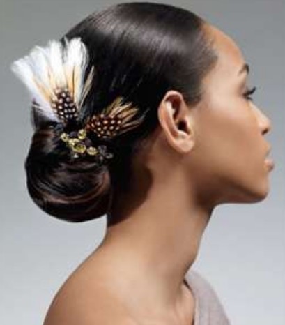 African American Sleek Wedding Hairstyles