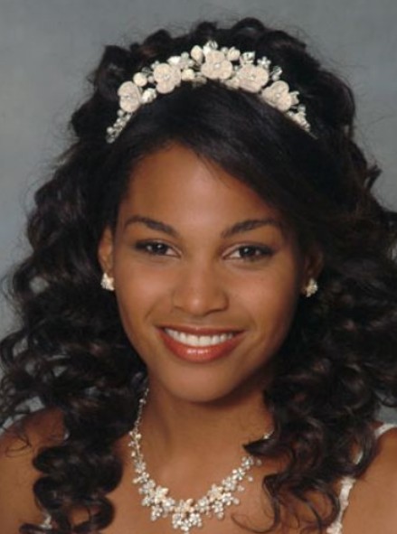 African American Wedding Long Curly Hairstyles