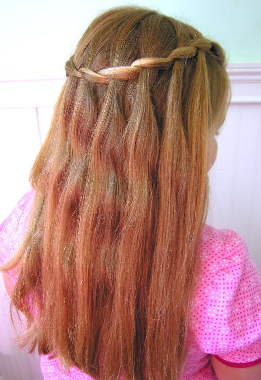 Cute Waterfall Braid Hairstyle For Girls Hairstyles Weekly