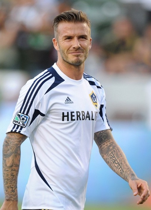 David Beckham Hairstyle 2012
