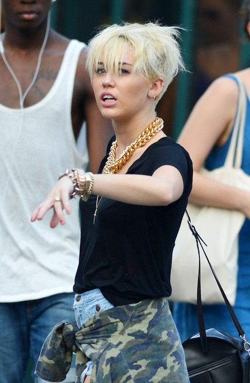 Miley Cyrus Short Hairstyles 2013