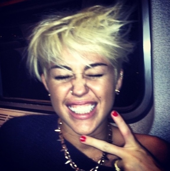 Miley Cyrus Short Hairstyles 2012