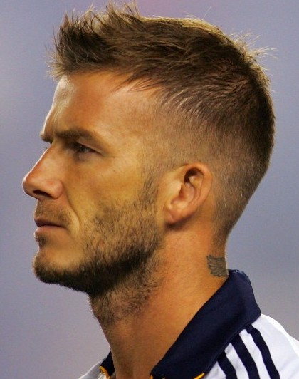 Side view of David Beckham Hairstyles