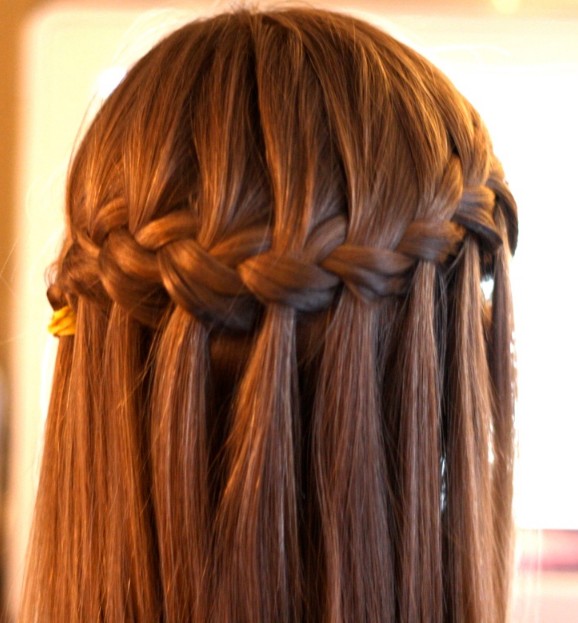 waterfall braid black hair