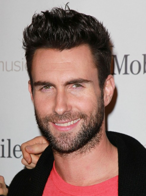 Short Haircuts For Men Adam Levine Short Spiked Hairstyle