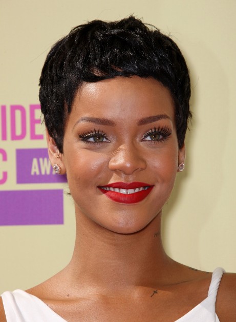 rihanna razor cut