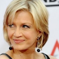 Diane Sawyer Chin Length Hairstyles for Women Over Age 50