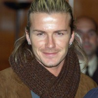 David Beckham Ponytail Hairstyle: Cool Ponytail for Men