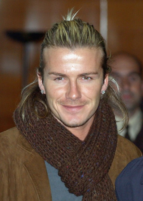 David Beckham Ponytail Hairstyle: Cool Ponytail for Men 