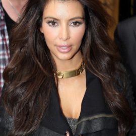 Kim Kardashian Long Wavy Hairstyles