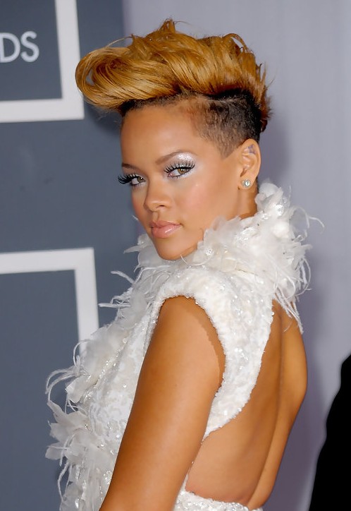 Rihanna Faux Hawk Haircut: Stylish Faux Hawk for Women - Hairstyles Weekly