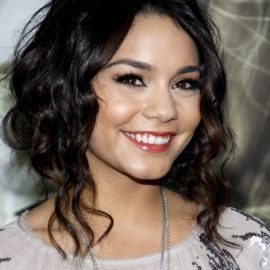 Vanessa Hudgens Loose Curly Bun Updo