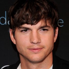 Ashton Kutcher Layered Messy Hairstyle for Men