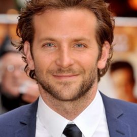 Bradley Cooper Comb Backwards Hairstyle