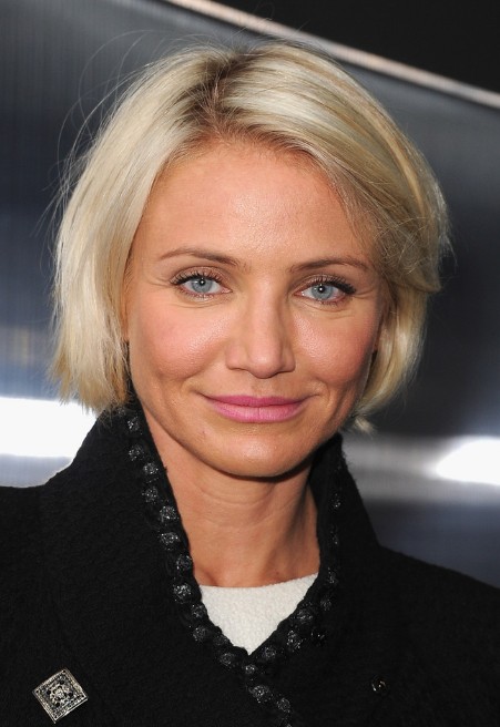 Cameron Diaz Short Haircut Classic Bob Cut For Straight Hair