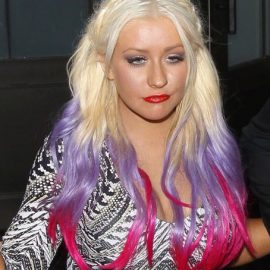 Christina Aguilera Ombre Hair