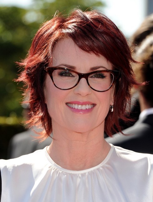 Megan Mullally Layered Short Red Haircut Hairstyles Weekly