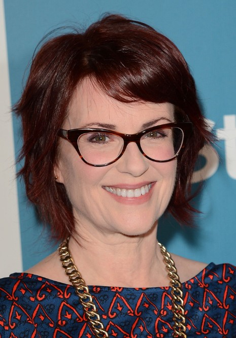 Megan Mullally Layered Choppy Bob Hairstyle - Hairstyles 